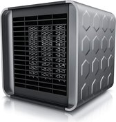 Brandson - Verwarmingsventilator met twee standen - Energiebesparende verwarming - Stille verwarming - Temperatuurregeling, keramisch verwarmingselement - Grijs.