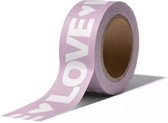 masking tape Love roze decoratie washi papier tape 15 mm x 10 m