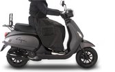 Stricto ® EasyOn - Scooter Beenkleed Universeel  – Zwart - Unieke designs – water & winddicht – beenkleed - scooter beenkleed universeel voor alle merken zoals Vespa/Kymco/ Piaggio Zip/Sym en nog veel meer.