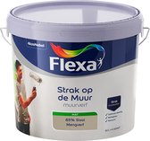 Flexa Strak op de Muur Muurverf - Mat - Mengkleur - 85% Sisal - 10 liter