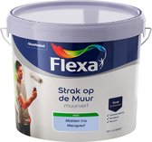 Flexa Strak op de Muur Muurverf - Mat - Mengkleur - Midden Iris - 10 liter