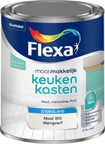 Flexa Mooi Makkelijk Verf - Keukenkasten - Mengkleur - Mooi Wit - Mooi Makkelijk - 750 ml