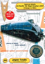 bouwplaat/modelbouw in karton A 4 Pacific "Sir Nigel Gresley" , schaal 1/48