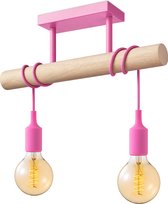Home sweet home hanglamp Fiber 2L - roze