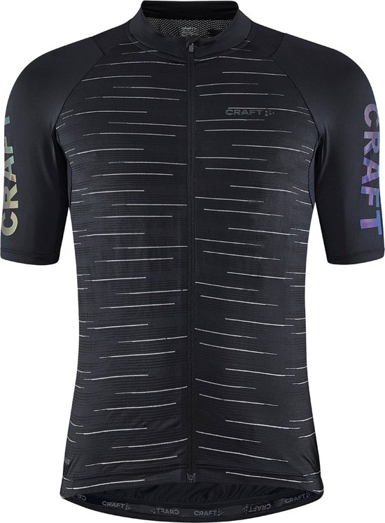 Craft Fietsshirt Korte Mouwen Heren Zwart Reflective - ADV ENDUR LUMEN JERSEY M BLACK BLACK-XL