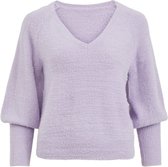 Vila VIHELLY LS V-NECK KNIT TOP - Pastel Lila Purple