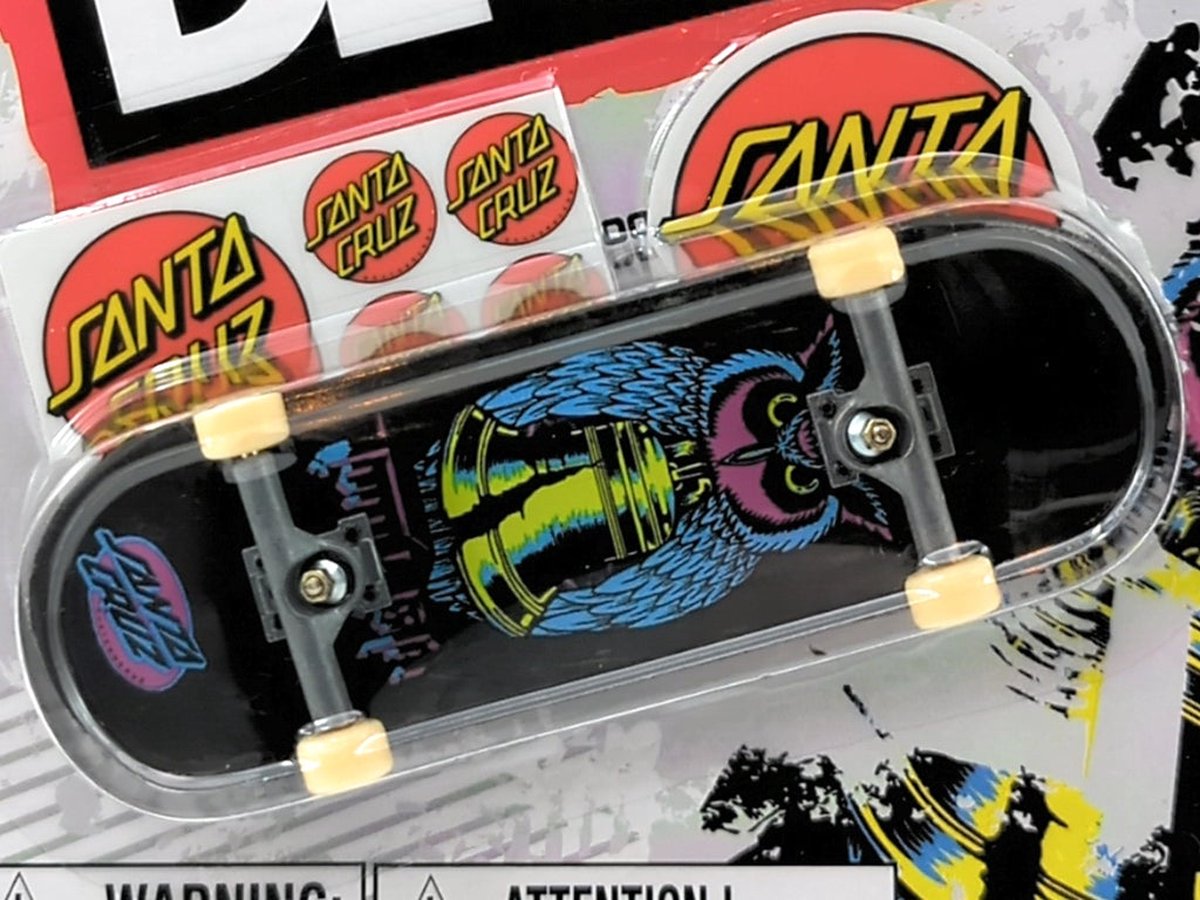 Tech Deck Santa Cruz Skateboards Tom Asta Night Owl Complete Fingerboard Tech Deck M28
