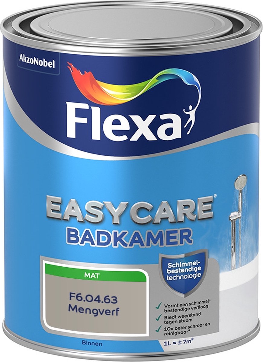 Flexa Easycare Muurverf - Badkamer - Mat - Mengkleur - F6.04.63 - 1 liter