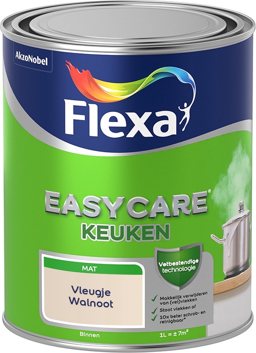 Flexa Easycare Muurverf - Keuken - Mat - Mengkleur - Vleugje Walnoot - 1 liter