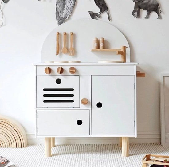 Rammelaartje Houten Keukentje Speelkeuken - Wit