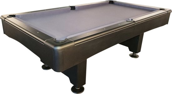 TopTable Break Matte Black Pooltafel 8ft - 3 delig Leisteen