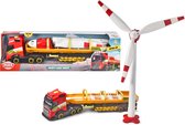 Dickie Toys Vrachtwagen met Oplegger + Windturbine