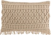 Kussen | textiel | beige | 57x36x (h)7 cm