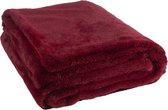 Plaid | textiel | rood | 180x130x (h)3 cm