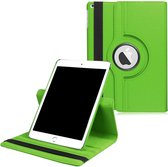 Hoes Geschikt voor iPad 2021 / 2020 / 2019 (9e/8e/7e Generatie / 10.2 inch) - 360 Graden Draaibare Bookcase - Groen