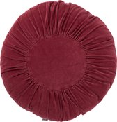 Kussen | textiel | rood | 60x60x (h)4 cm