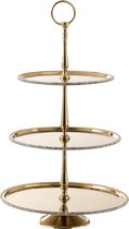 Plateau | metaal | goud | 31x31x (h)53.5 cm