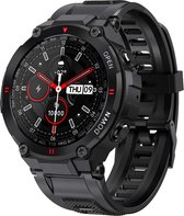 Sport - Smartwatch heren - fitness tracker - Militair design horloge - Waterdicht met Bluetooth oproep - Zuurstofverzadiging - Hartslag - Slaapmonitor - Bloeddrukmeter voor mannen