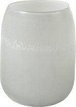 Vaas | glas | grijs | 19x19x (h)22 cm