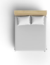 Jersey hoeslaken - lichtgrijs - 100x220 cm - stretch - 100% katoen