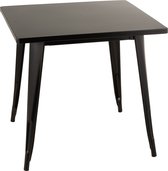 Tafel | metaal | zwart | 79x79x (h)76 cm