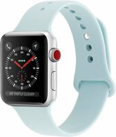 Rubberen sport bandje voor de Geschikt voor Apple Watch 42mm - 44mm S/M - Turquoise 1|2|3|4|5|6|7