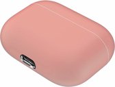 Case Cover Voor Geschikt voor Apple Airpods Pro- Siliconen design-Lichtroze