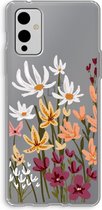 Case Company® - OnePlus 9 hoesje - Painted wildflowers - Soft Case / Cover - Bescherming aan alle Kanten - Zijkanten Transparant - Bescherming Over de Schermrand - Back Cover