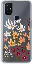 CaseCompany® - OnePlus Nord N10 5G hoesje - Painted wildflowers - Soft Case / Cover - Bescherming aan alle Kanten - Zijkanten Transparant - Bescherming Over de Schermrand - Back Cover