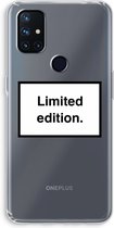 CaseCompany® - OnePlus Nord N10 5G hoesje - Limited edition - Soft Case / Cover - Bescherming aan alle Kanten - Zijkanten Transparant - Bescherming Over de Schermrand - Back Cover
