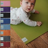 Sanosoft kruipmat - Öko-Tex anti-slip kruipmat: grootste keuze aan kleuren en maten - 120 x 160 cm, groen