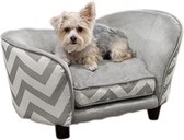 Enchanted hondenmand sofa chevron grijs