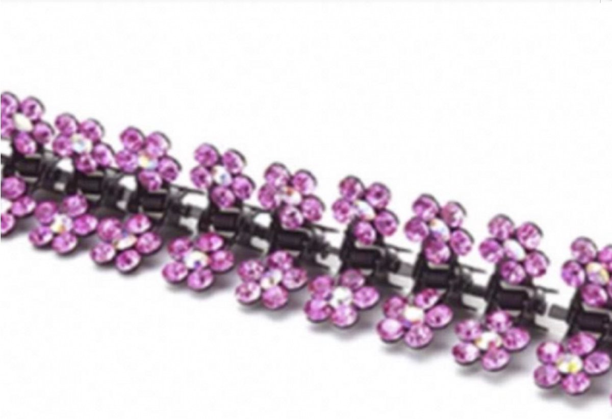 24 Haarknipje-roze-Feestelijk-Charme Bijoux