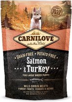 Carnilove Puppy large breed - graanvrij - Zalm & Kalkoen -12kg