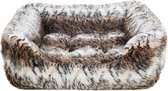 Rosewood hondenmand cosy vacht print bruin 54x47 cm