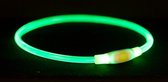 Halsband lichtgevend USB groen (65X0,8 CM)- Trixie