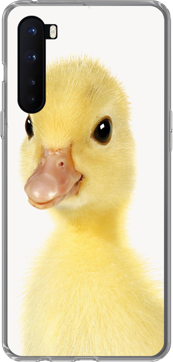 Telefoonhoesje Geschikt voor OnePlus Nord hoesje - Eend - Kuiken - Lief - Kinderen - Meisjes - Jongens - Siliconen Telefoonhoesje Telefoonhoesje