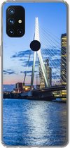 Geschikt voor OnePlus Nord N10 5G hoesje - Rotterdam - Water - Skyline - Siliconen Telefoonhoesje