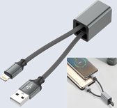 Lightning kabel 25CM Lengte multifunctionele met powerbank iphone Lightning Snellader iPhone 12 / 11 / X / iPad / 12 Pro Max / iPhone 12 Pro