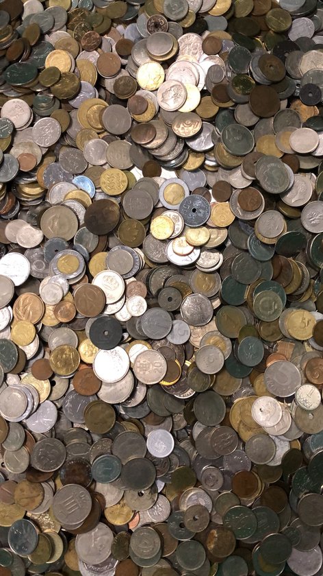 Afbeelding van het spel Munten Europa  - Een 1/2 kilo authentieke Europese munten voor uw verzameling, kunstproject, souvenir of als uniek cadeau. Gevarieerde samenstelling.