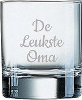 Gegraveerde Whiskeyglas 20cl De Leukste Oma