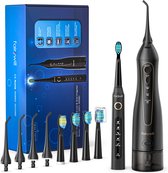 Fairywill® Waterflosser - Monddouche  + Draadloos -Tandsteen Verwijderen - Gezond & Schoon - Gebit - Met Extra Electrische Tandenborstel Set - IPX7 - Extra opzetstukjes inbegrepen