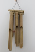 Bamboe - Windgong - Bruin - Natuurlijk - Rechthoek - 6 buizen - Ø40cm
