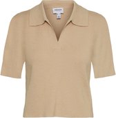 Vero Moda VMTAFFY SS KNIT TOP Dames Top Safari - Maat XS