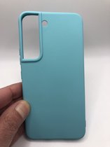 Hoogwaardige Siliconen back cover case - Geschikt voor Samsung Galaxy S22 Plus - TPU hoesje - Turquoise - stevig back cover (Past Alleen S22 Plus)
