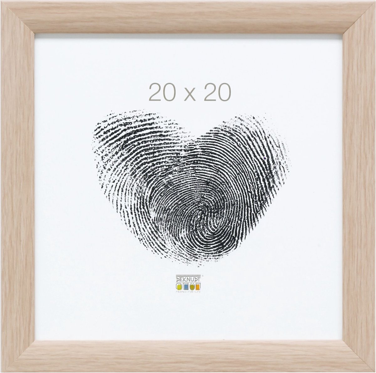 Deknudt Frames fotolijst S54SJ1 - eikkleur - hout - 20x20 cm naturel