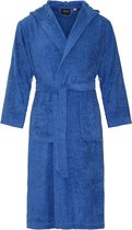 Badstof badjas met capuchon – lang model – unisex – badjas dames – badjas heren – sauna badjas – kobaltblauw – 2XL/3XL