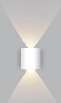 Wandlamp LED - Industrieel Modern - Voor binnen en buiten - 2W - LED - Wit