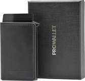 ProWallet Slim Pasjeshouder Zwart -  9 Pasjes + Briefgeld - RFID Creditcardhouder - Zwart - Inclusief Luxe Cadeaubox