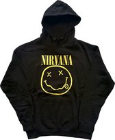 Nirvana Hoodie/trui -2XL- Yellow Smiley Zwart